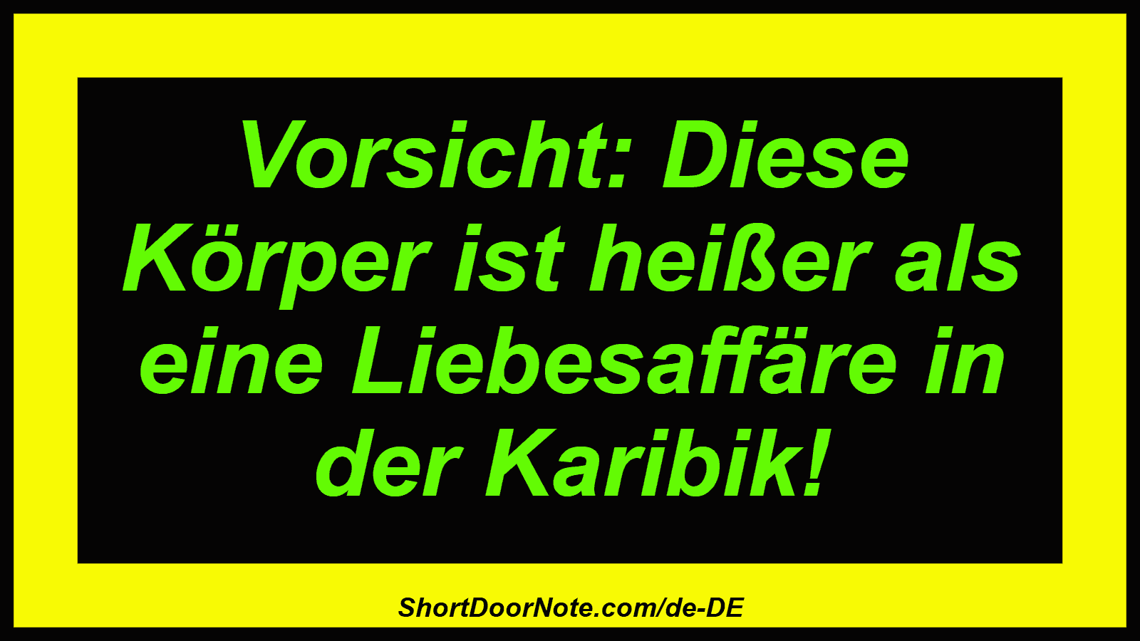 Vorsicht: Diese Körper ist heißer als eine Liebesaffäre in der Karibik!
