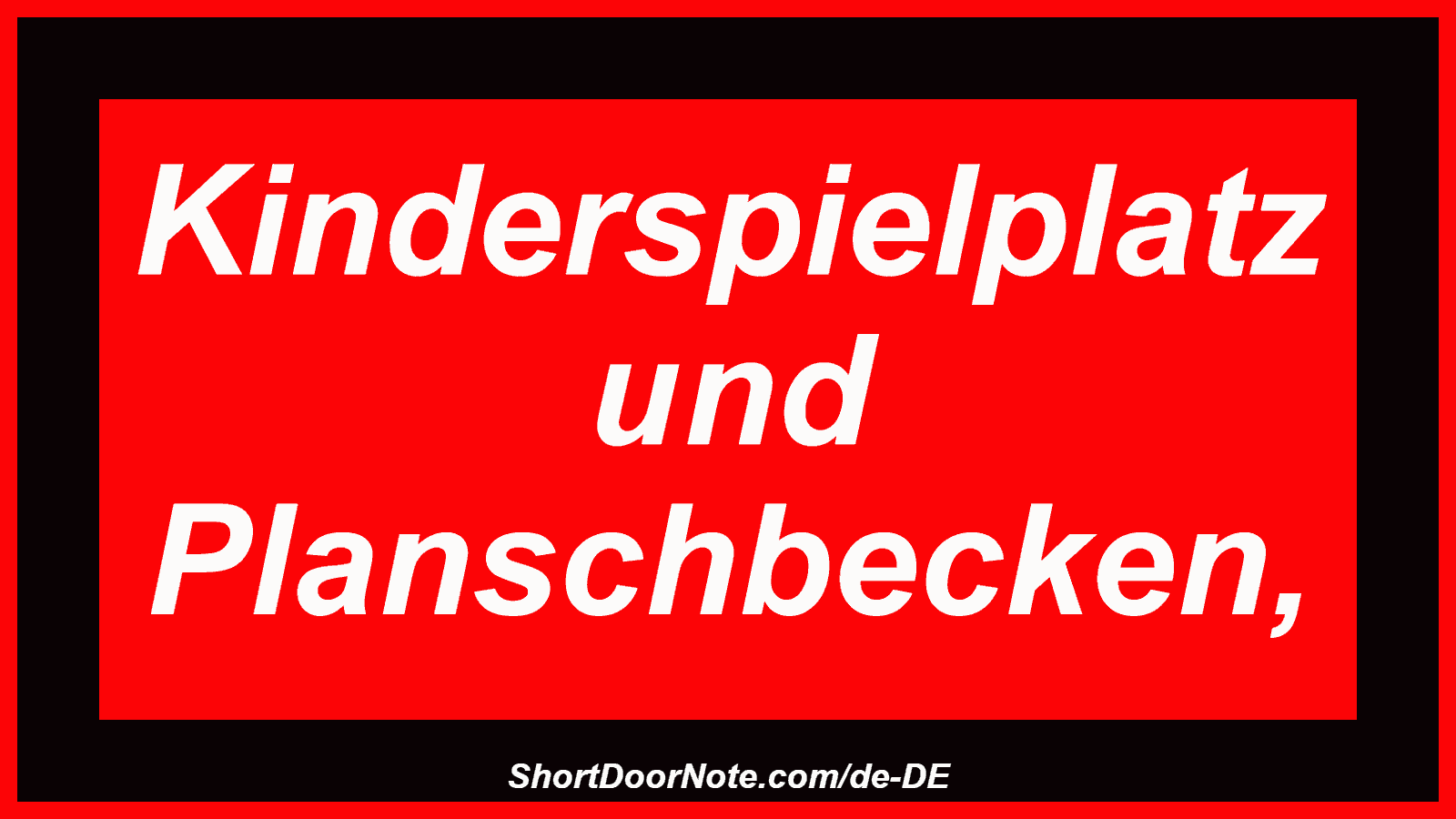 Kinderspielplatz und Planschbecken,
