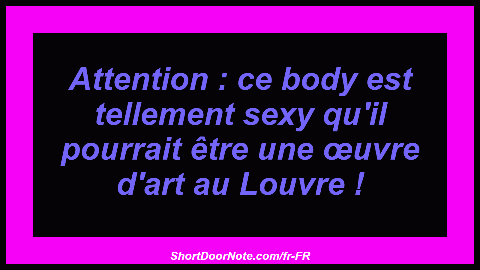 Attention : ce body est tellement sexy qu'il pourrait être une œuvre d'art au Louvre !
